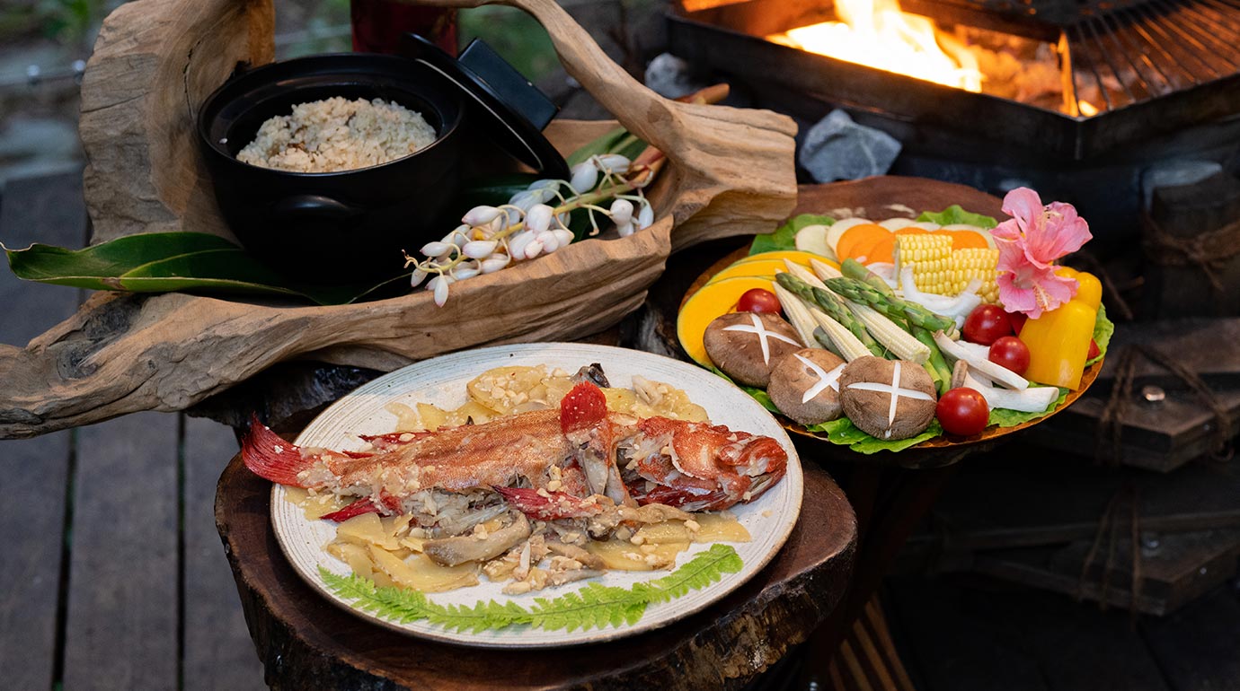 海鮮BBQと沖縄炊きご飯じゅーしー